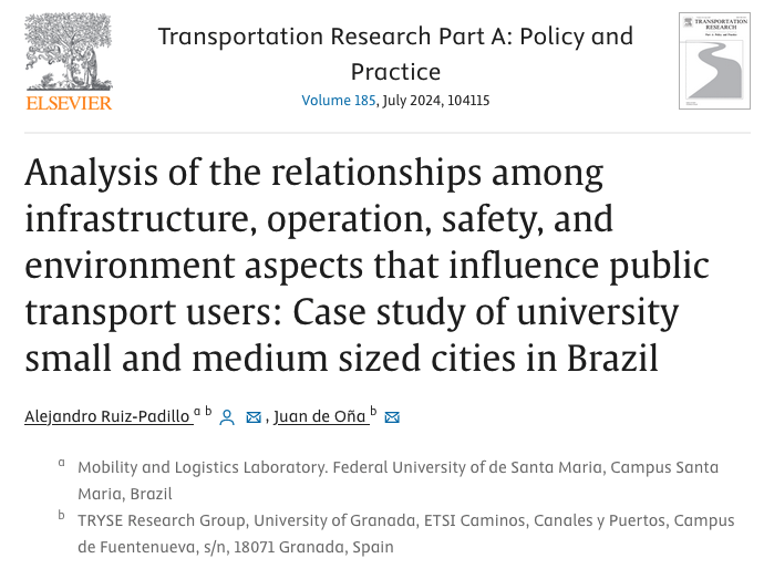 Lee más sobre el artículo La percepción de la seguridad es clave para los usuarios del transporte público en el acceso a las universidades en Brasil