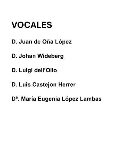 Vocales 2005-2013
